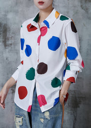 Italian Multicolour Print Cotton Shirt Tops Summer