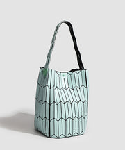 Japanese Style Fashion Geometric Diamond Grid Shoulder Bag