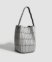 Japanese Style Fashion Geometric Diamond Grid Shoulder Bag