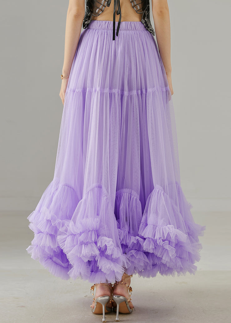 Lavender Silm Fit Tulle Skirt Exra Large Hem Fall