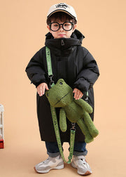 Lovely Green Hooded Zippered Duck Down Boys Girls Winter Coats Winter