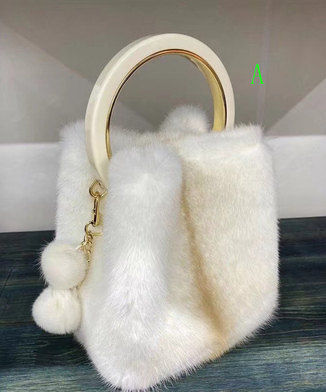 Minimally Designed Boutique Mink Fur Tote Bag