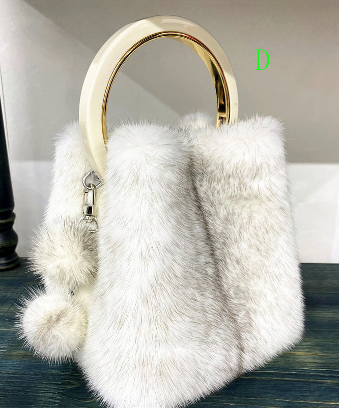 Minimally Designed Boutique Mink Fur Tote Bag