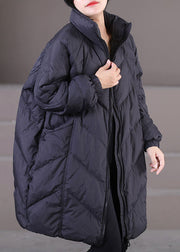 Modern Caramel Stand Collar Oversized Thick Duck Down Down Coats Winter