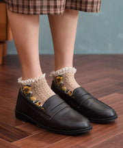 Modern Jacquard Lace Patchwork Cotton Ankle Socks