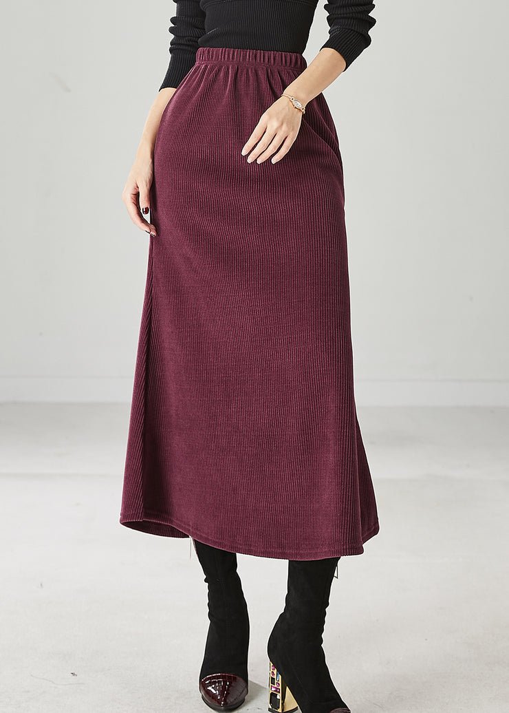 Modern Mulberry Silm Fit Corduroy Skirts Spring