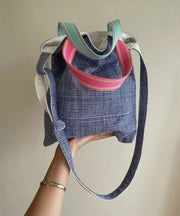 New Casual Blue Versatile Canvas Satchel Bag Handbag