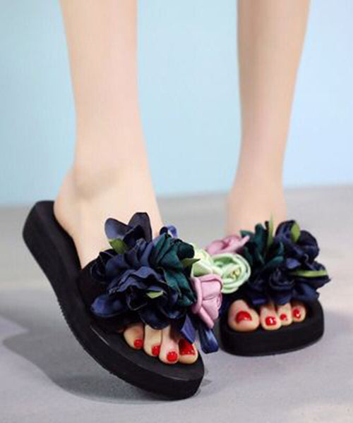 New Fashion Vacation Flower Beach Slide Sandals