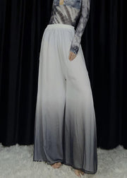 New Gradient Color Elastic Waist Cotton Dance Wide Leg Pants Spring