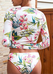 New Printed Long Sleeved Sexy Swimwear Sets For Women