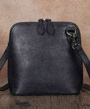 New Retro Brown Solid Durable Calf Leather Satchel Handbag