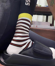 New Striped Sporty Street Girl Mid Calf Socks