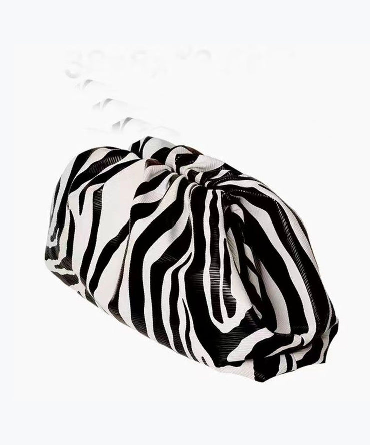 New Zebra Wrinkle Large Capacity Tote Handbag