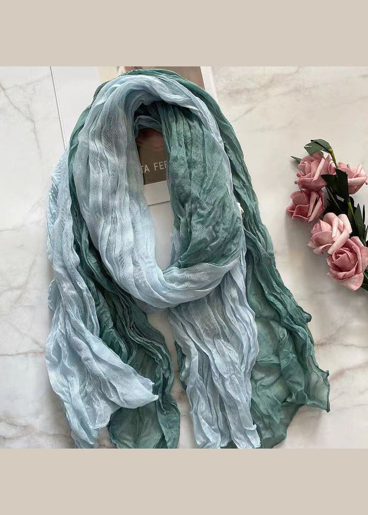 Organic Casual Pink Wrinkled Cotton Scarf