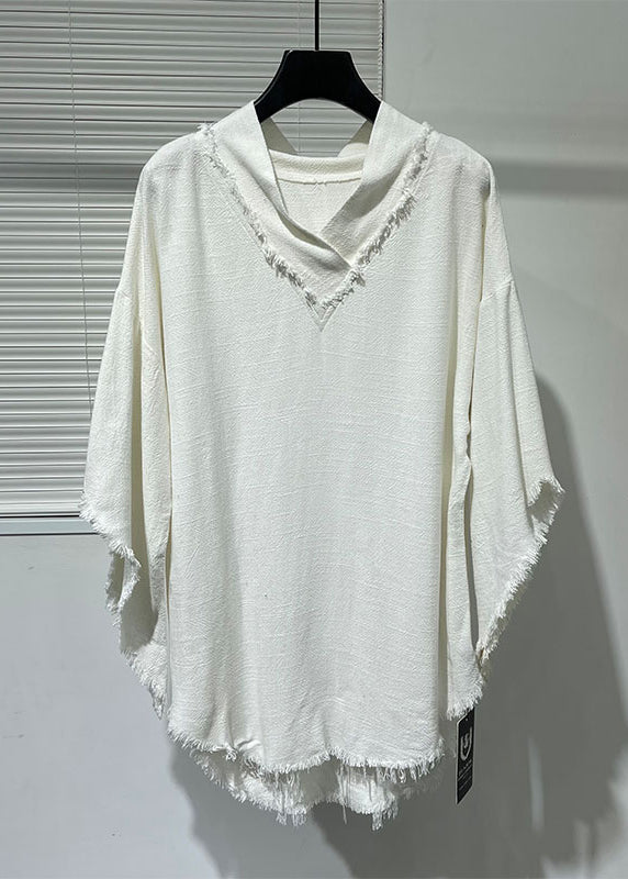 Original Asymmetrical Loose Linen T Shirt For Men&