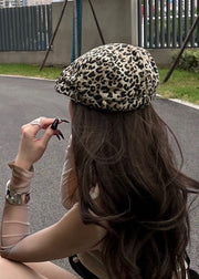 Original Design Leopard Print Beret Hat