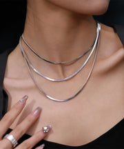 Original Design Sterling Silver Layered Necklace