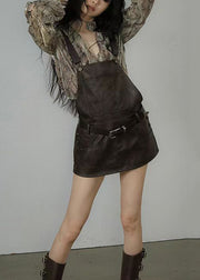 Original New Versatile Shirt With Leather Skirt Set Summer