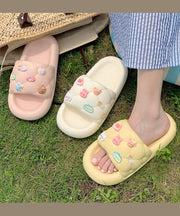 Platform White Soft Comfortable Cartoon Slippers Shoes