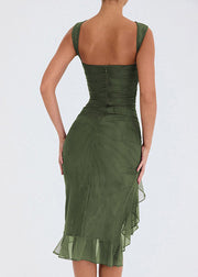 Ruched Dress Robe Summer Backless Club Party Sexy Dress