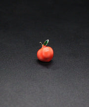 Simple Orange Alloy Honey Peach Brooches