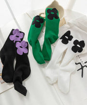 Spring And Autumn Minimalist Cotton Mid Calf Socks