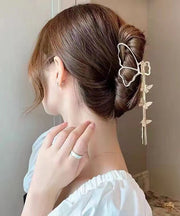 Style Gold Alloy Butterfly Hollow Out Tassel Hairpin