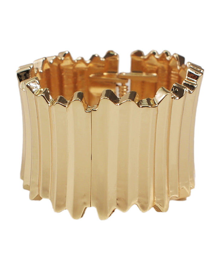 Style Gold Alloy Hollowed Out Bangle