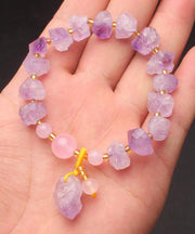 Style Purple Jade Crystal Charm Bracelet