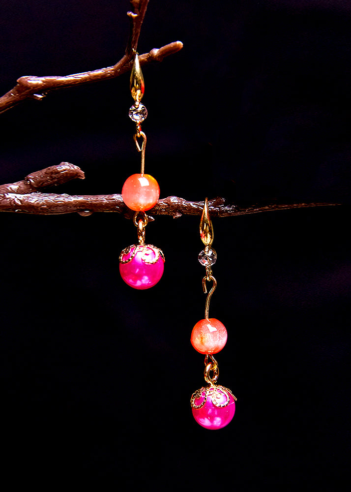 Style Rose Acrylic Acrylic Drop Earrings