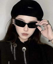 Stylish Black Internet Celebrity Spicy Girl UV Resistant Resin Sunglasses