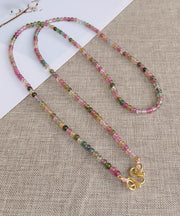 Stylish Rainbow Beading Graduated Bead Necklace