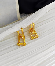 Vintage Gold Plated Hoop Earrings