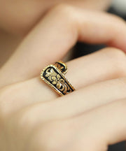 Vintage Gold Old Ancient Gold Floral Rings