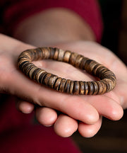 Vintage Handmade Brown Beading Bracelet