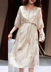 Women Apricot Print Patchwork Party Long Dress Summer