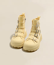 Women Casual Platform Canvas Boots Pink