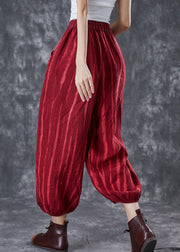 Women Mulberry Oversized Tie Dye Linen Lantern Pants Spring