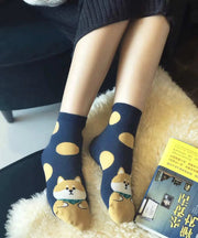 Women's Korean Mid Calf Socks Cotton Socks Autumn And Winter Thick Style