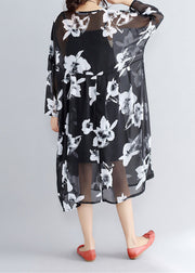 Chiffon- Kleider der Fotofarbe beiläufiges Chiffon- Kleid Neues Blumenkleid mit zwei Stücken