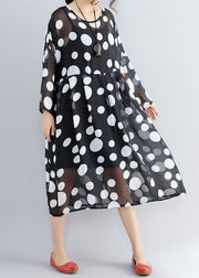 stylish photo color prints pure chiffon dress plus size boutique two pieces long sleeve clothing dress