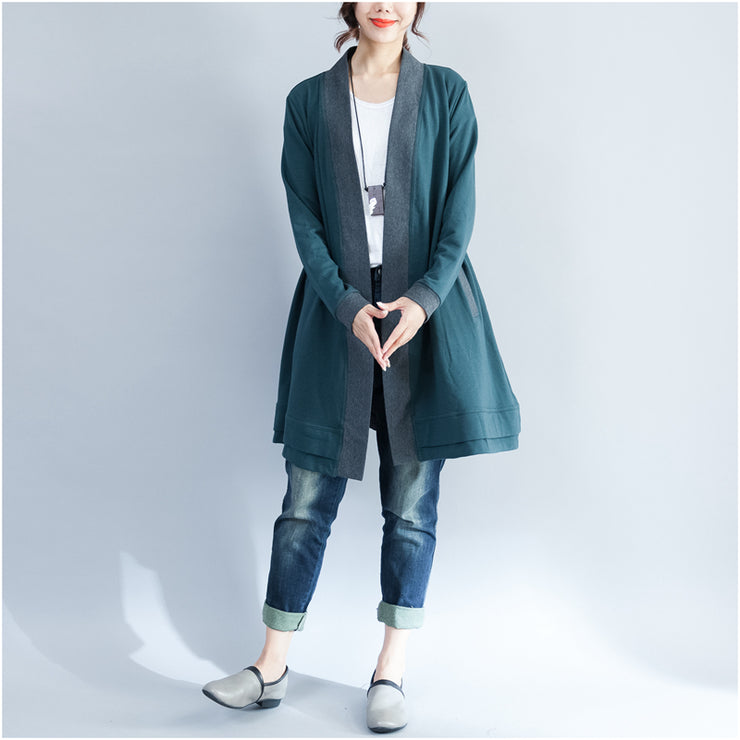 2024 winter wrap cotton coat plus size casual long sleeve cardigans