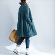 2024 winter wrap cotton coat plus size casual long sleeve cardigans