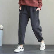2019 Casual Women Brushed Thicken Casual Pants For Winter - bagstylebliss