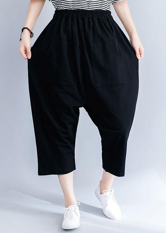 2019 summer new cotton blended loose pants wild casual wide leg pants - bagstylebliss