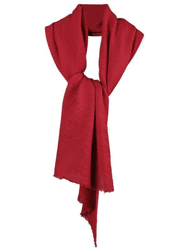 2019 whiter warm cotton Cinched red scarves - bagstylebliss