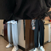 2019 winter casual beam gray pants plus size elastic waist harem pants - bagstylebliss