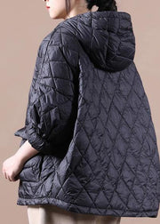 2021 Loose Fitting Winter Jacket Hooded Black Pockets Down Coat-(free Shipping+limited Stock) - bagstylebliss