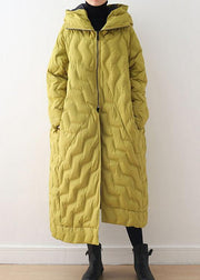 Free Shipping- yellow goose Down coat casual hooded women parka overcoat-Limited Stock - bagstylebliss