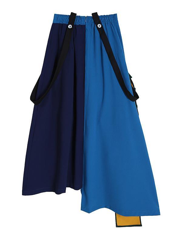 2021 Fashion A-Line Multicolor Patchwork Ruffle Ladies Casual Irregular Skirt - bagstylebliss